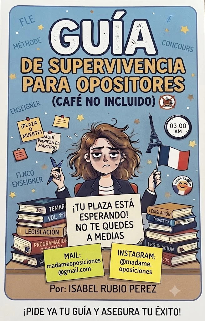 Portada de la Guía de supervivencia para opositores, por Isabel Rubio Pérez