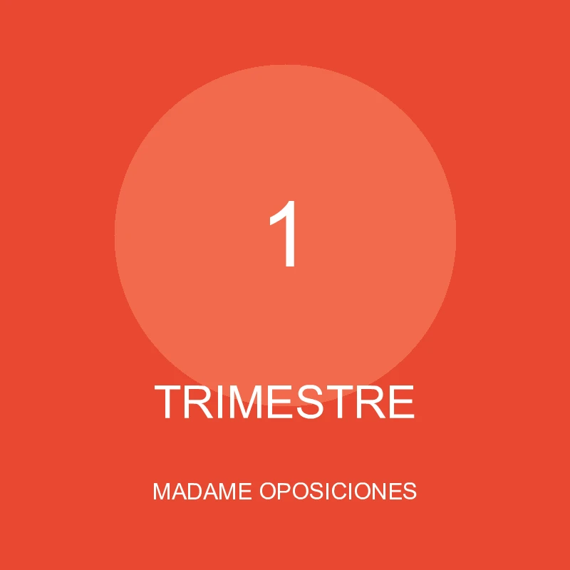 Pago primer trimestre - Madame Oposiciones